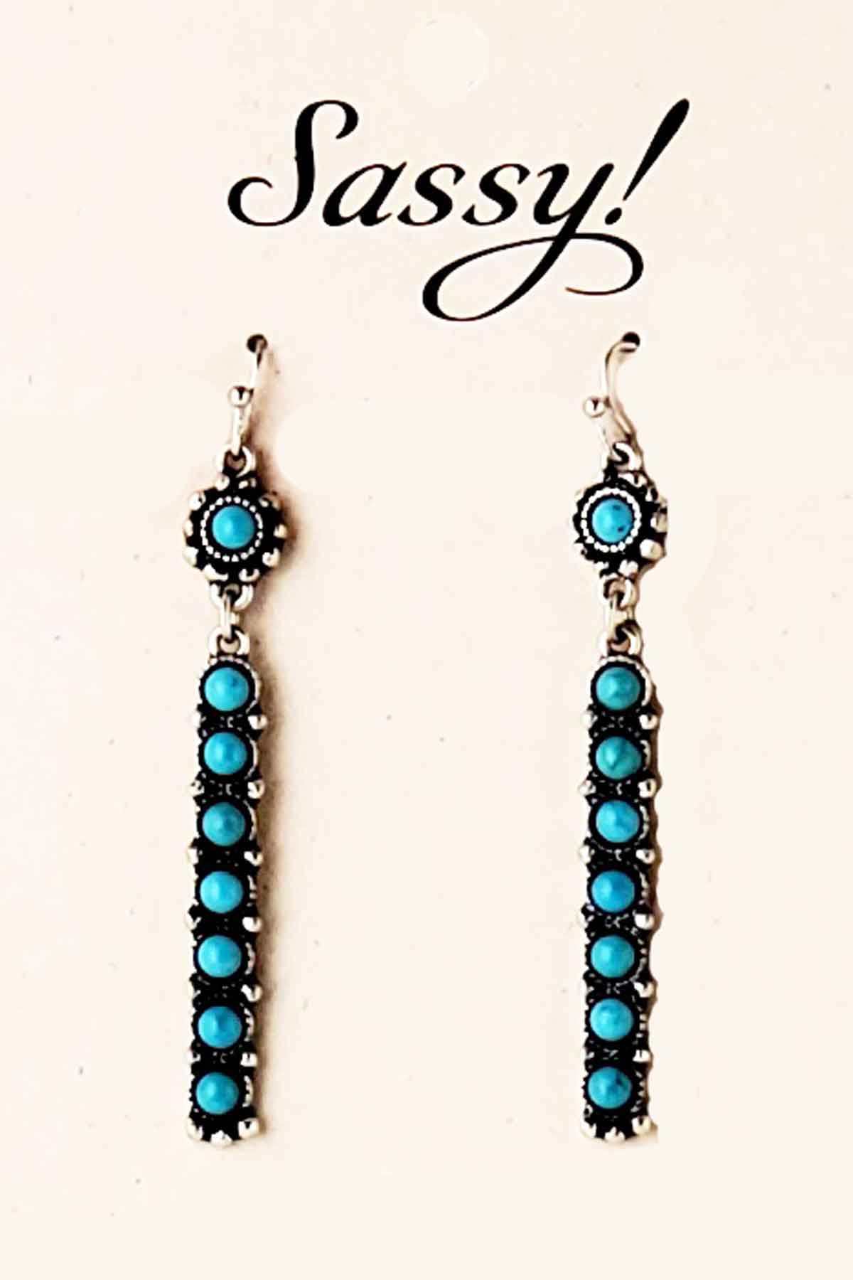 Buy Boho Western Long Dangle Earrings, Turquoise Earrings, Rustic Earrings, Western  Earrings, Engraved Wood Dangle Earrings, Boho Jewelry, Cute Online in India  - Etsy