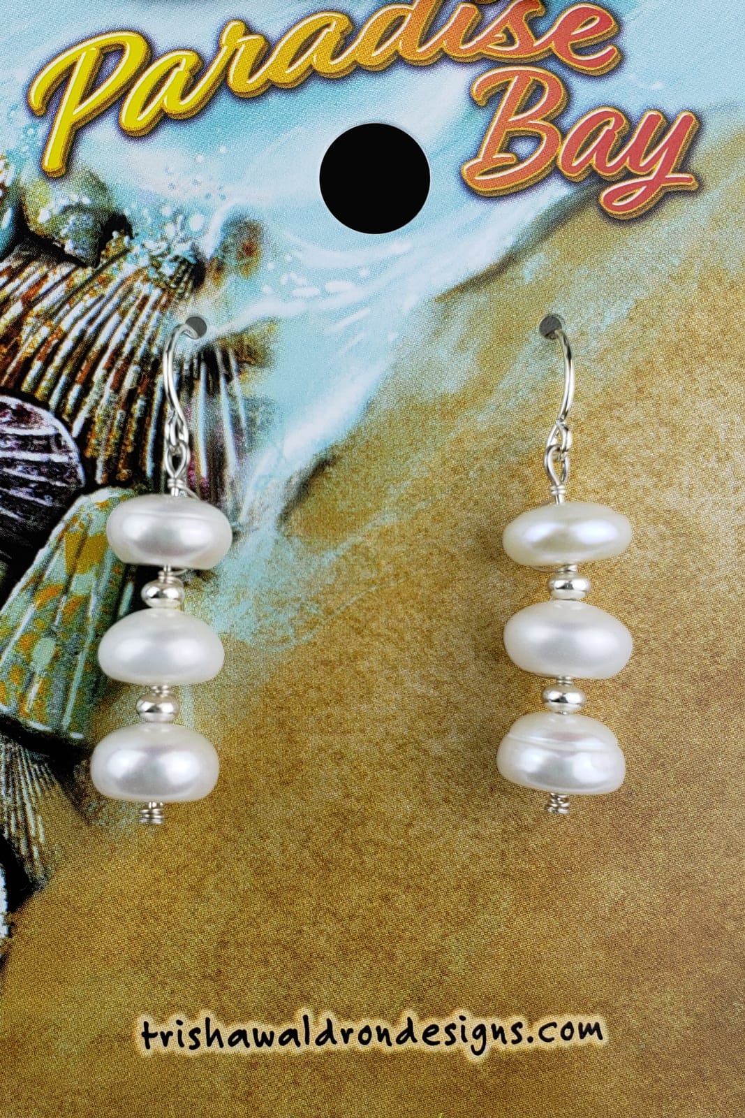 pearl string earrings