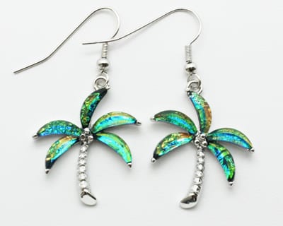 ER05 – Nautical Palm Tree Earrings – Trisha Waldron Designs