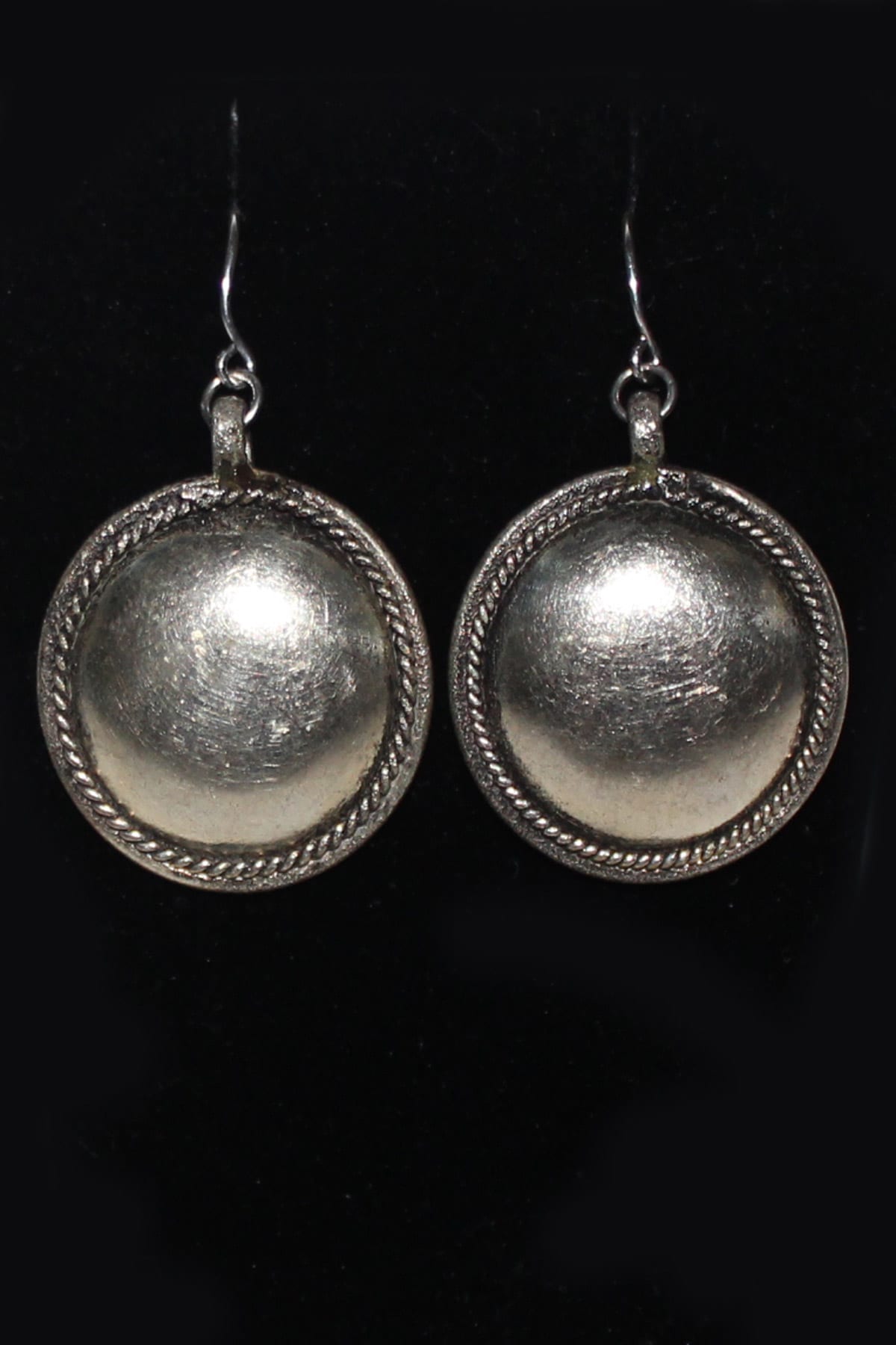 CE949 - Silver Circle Earrings - Trisha Waldron Designs