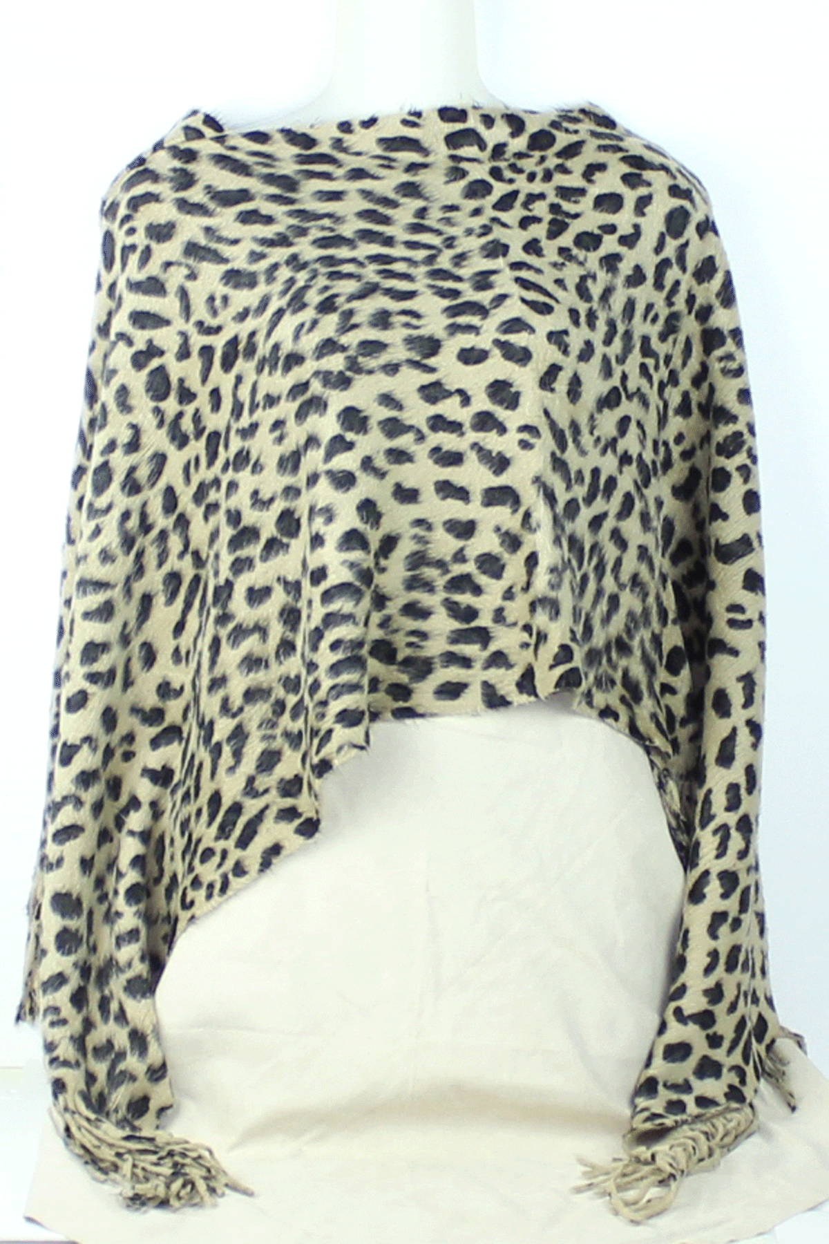 SC97 – Lola Brushed Leopard Print Poncho – Trisha Waldron Designs